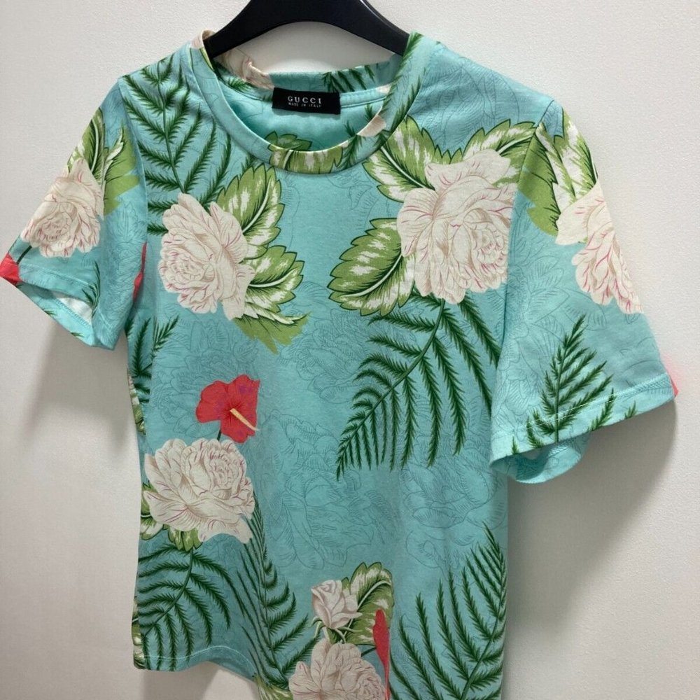 GUCCI FLORAL SHIRT SIZE 38